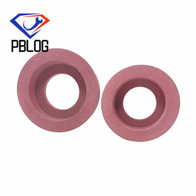 Fabrica personalizzabile Pad di lucidatura per la lavorazione dei bordi di vetro rosa pietra da macinare ruota di lucidatura tipo tazza