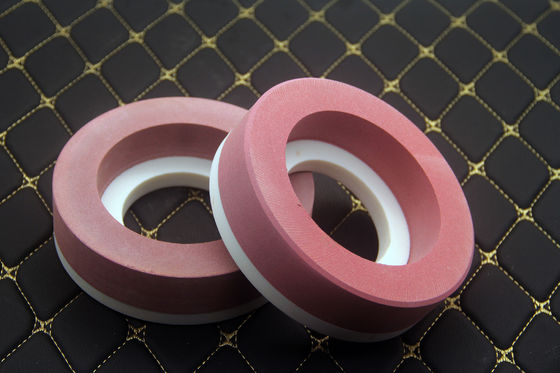 La ruota di lucidatura dell'ossido rosa del cerio di colore foggia la macinazione di vetro del bordo