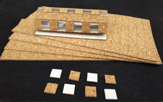 Quadrato Self Stick Cork Pad Self Adhesive Durable Con Finitura Liscia