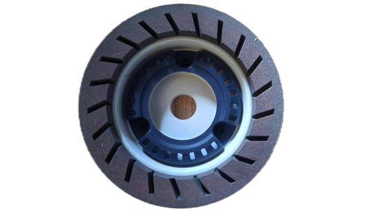 Ruota di rottura di tazze di resina verde nero Alta luminosità 150 mm Protezione vetro sottile
