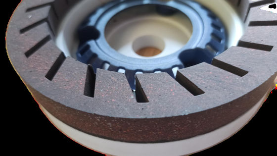 150mm Ruota di resina Alta nitidezza per la macchina a bevel 240 Grit Ruota di tazza bianca marrone