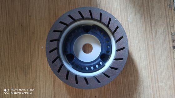 150mm Ruota di resina Alta nitidezza per la macchina a bevel 240 Grit Ruota di tazza bianca marrone