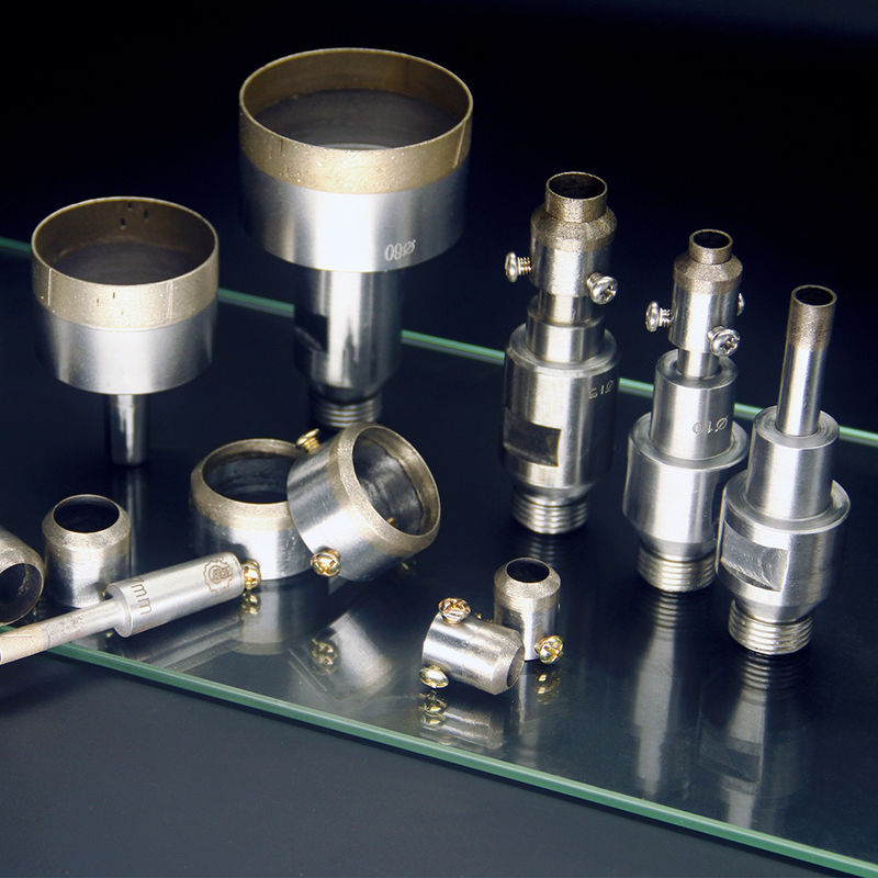perforazione in vetro di diamante originale e nuovo al 100% con anti-sink prezzo di fabbrica su misura